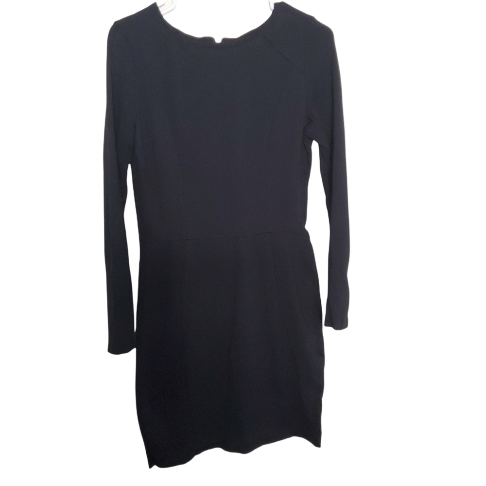 Aqua little black knit dress